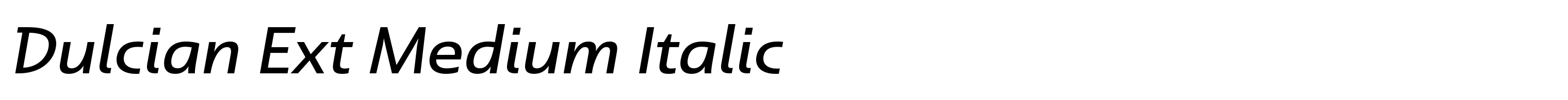 Dulcian Ext Medium Italic